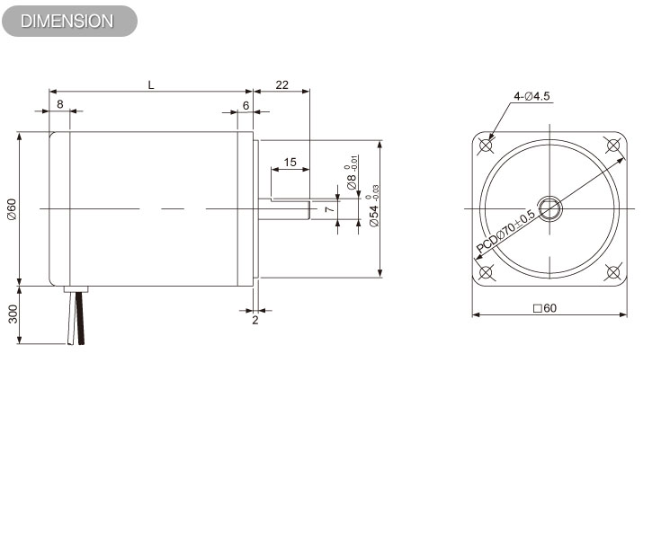 MODEL DD60  F012015 F012030 F024015 F024030 F024050 F090015 F090030 F090050 F180015 F180030 F180050  Rated Voltage  V 12 24 90 180  Rated Output  W 15 30 15 30 50 15 30 50 15 30 50  Rated Current  A 1.8 3.5 0.9 1.8 3.0 0.2 0.5 0.8 0.1 0.2 0.4  Rated Speed  r/min 3000  Rated Torque  kgf-cm 0.5 1.0 0.5 1.0 1.6 0.5 1.0 1.9 0.5 1.0 1.6  Weight  kg 0.8 1.2 0.7 1.0 1.2 0.7 0.8 1.2 0.8 1.0 1.2    L MODEL  79  F024015 / F090015  89  F012015 / F090030 / F180015  99  F024030 / F180030  109  F012030 / F024050 / F090050 / F180050 